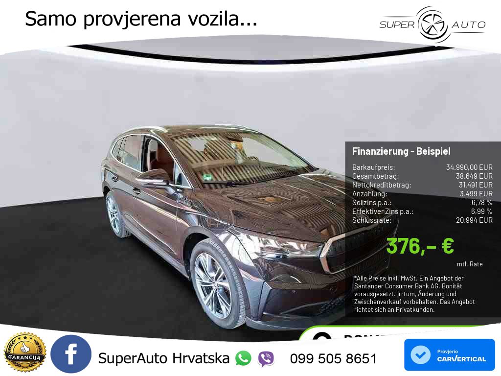 Škoda Enyaq iV 80 82 kWh (204 KS)