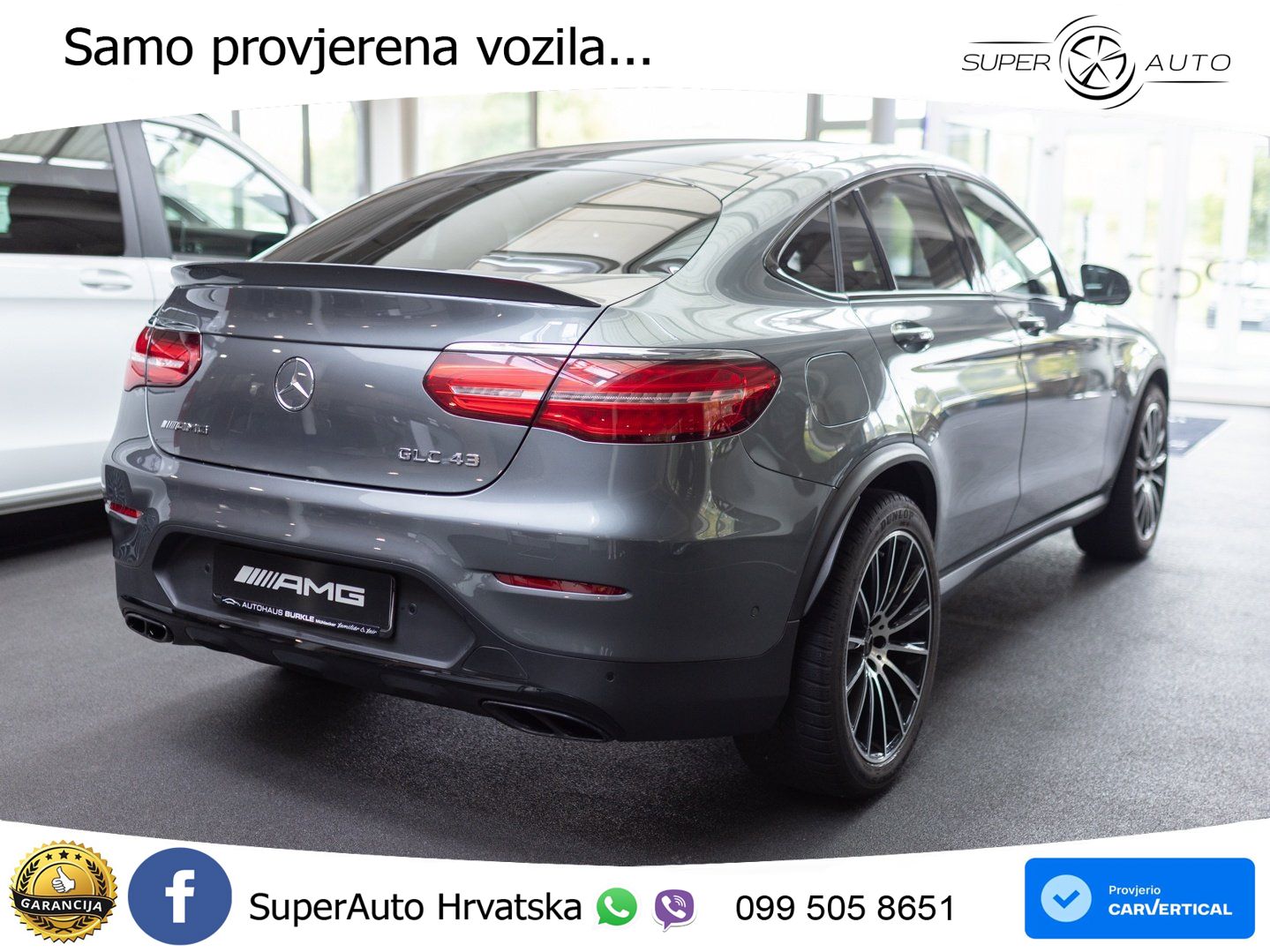 Mercedes GLC Coupe AMG 43 (367 KS) 4MATIC G-TRONIC ZRAČNI+ACC+GR SJED+KAM