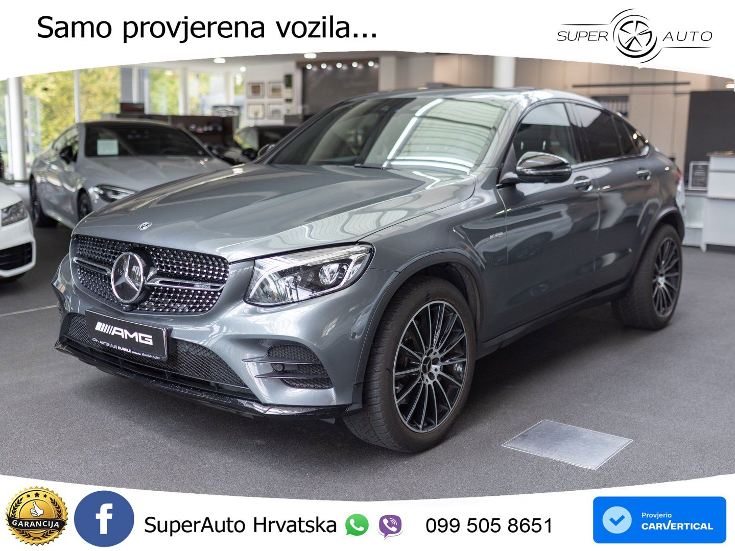 Mercedes GLC Coupe AMG 43 (367 KS) 4MATIC G-TRONIC ZRAČNI+ACC+GR SJED+KAM