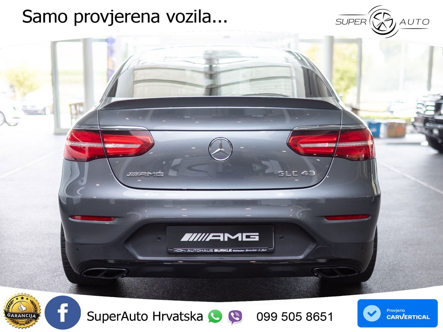 Mercedes GLC Coupe AMG 43 (367 KS) 4MATIC G-TRONIC ZRAČNI+ACC+GR SJED+KAM