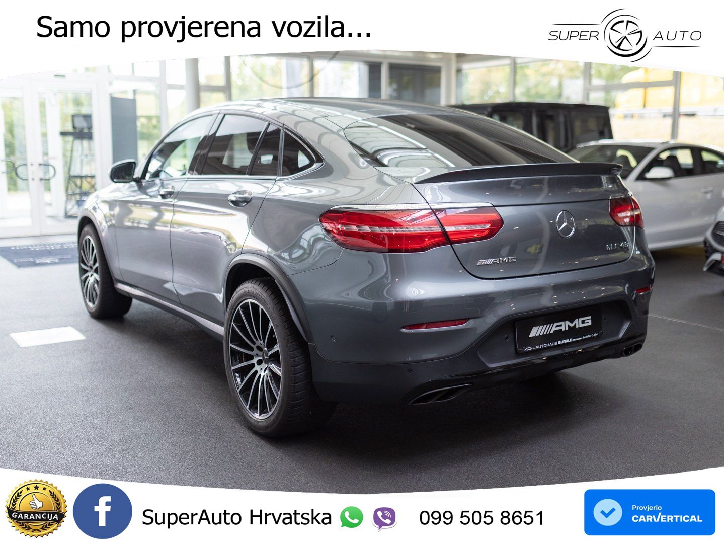 Mercedes GLC Coupe AMG 43 (367 KS) 4MATIC G-TRONIC ZRAČNI+ACC+GR SJED+KAM