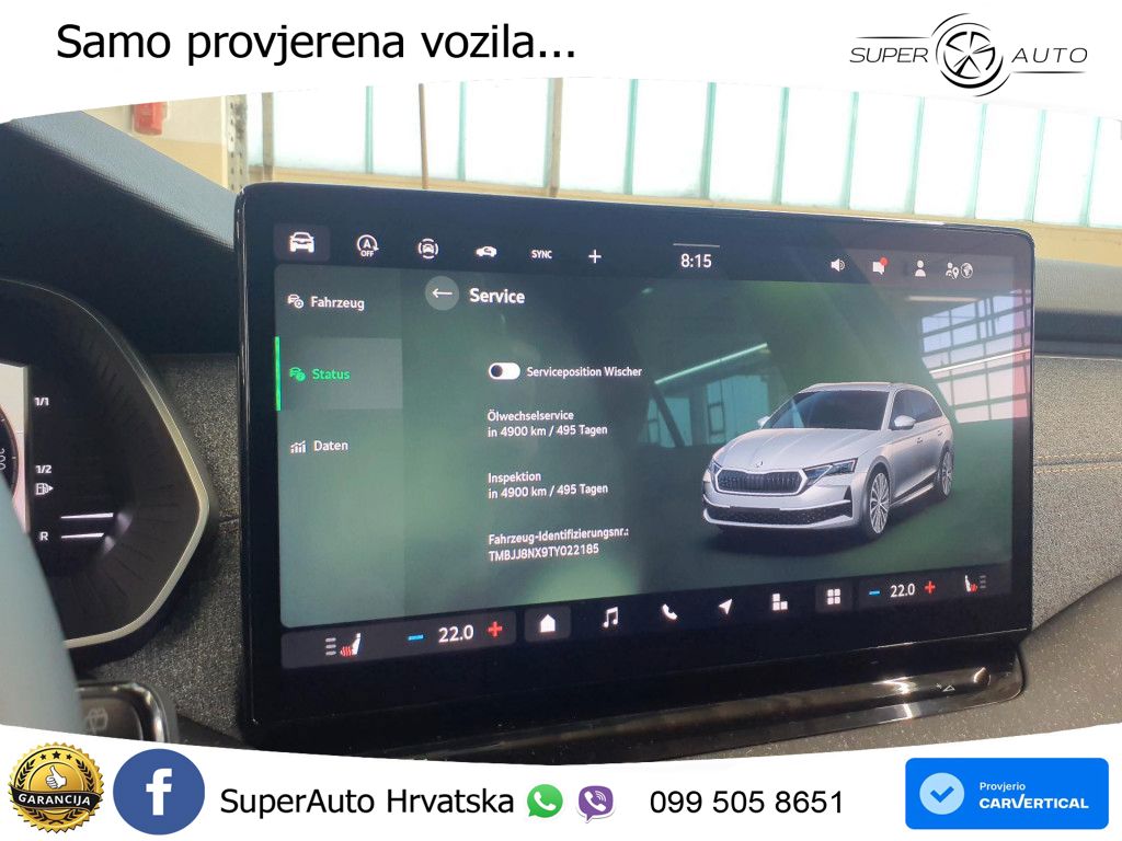 Škoda Octavia Combi 2.0 TDI (150 KS) DSG LED+GR SJED+ACC