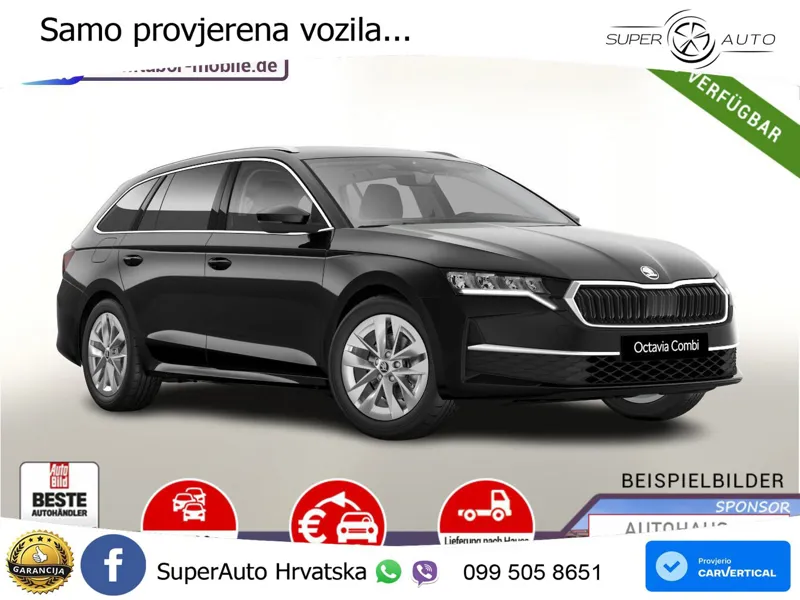 Škoda Octavia Combi 1.5 TSI (150 KS) DSG LED+GR SJED+ACC