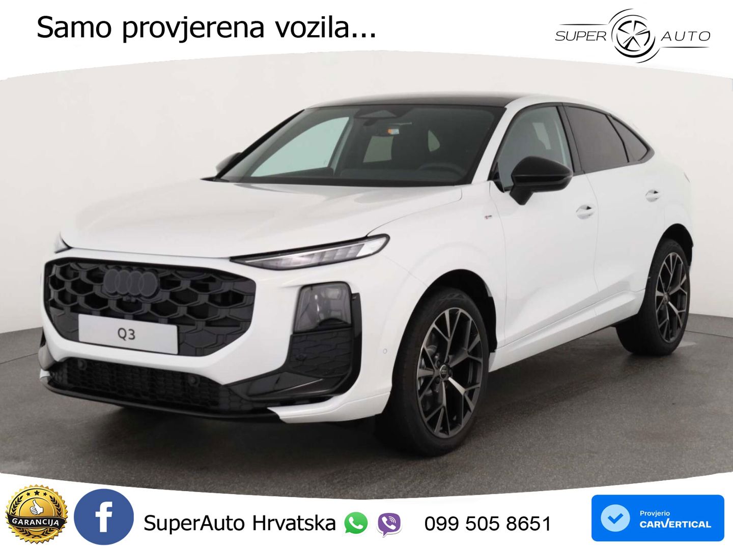 Audi Q3 III Sportback 2.0 TFSI (204 KS) quattro S tronic S line LED+GR SJED+ACC