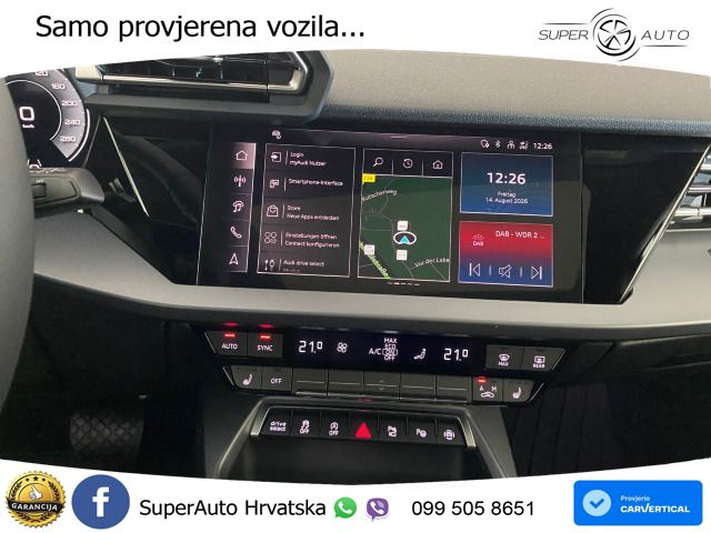 Audi A3 Sportback 40 TFSI (204 KS) quattro S tronic S line LED+GR SJED+ACC