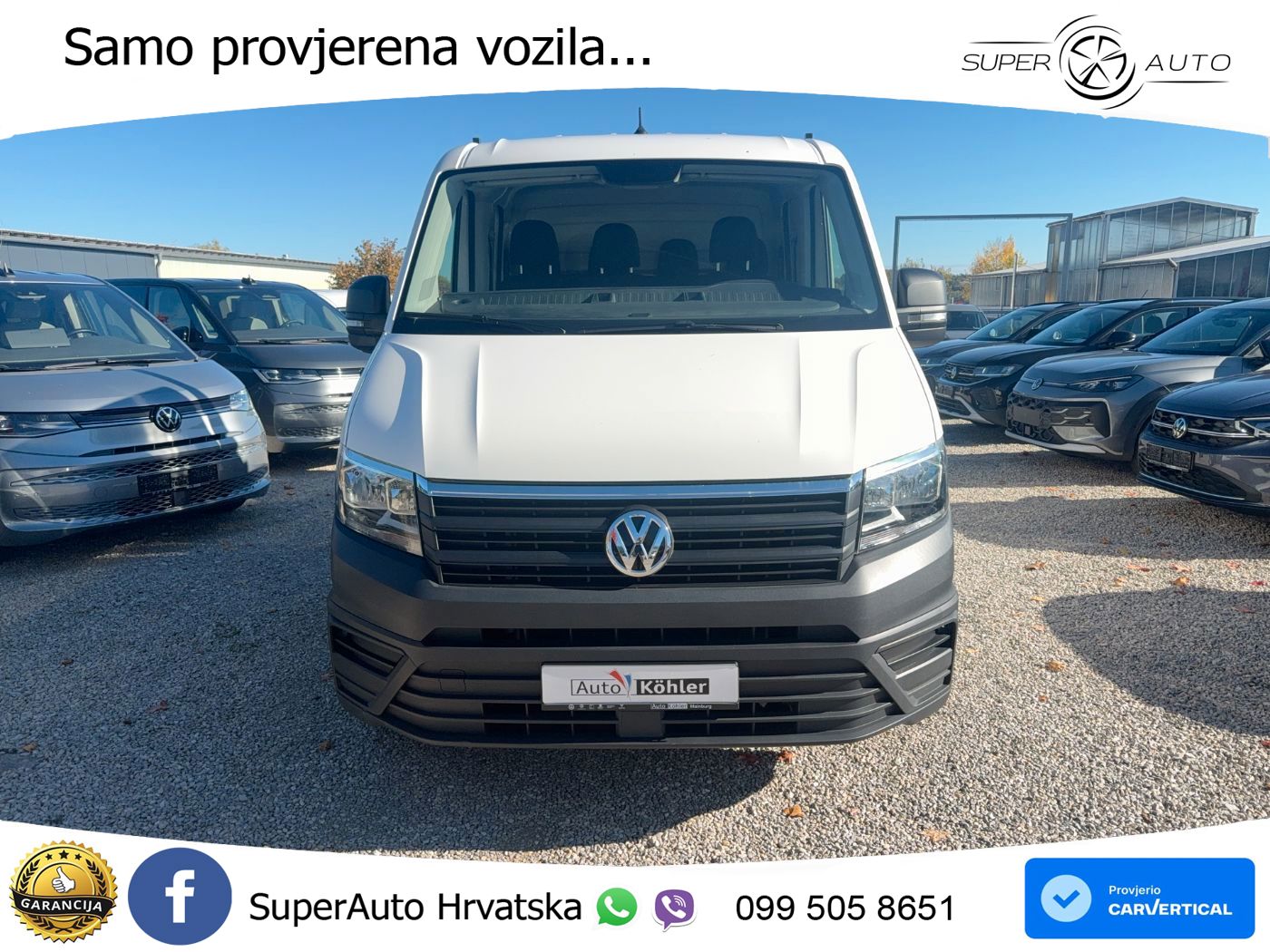 Volkswagen Crafter 35 Doppelkabine MR 7 SItzer AHK StHz 140 KS