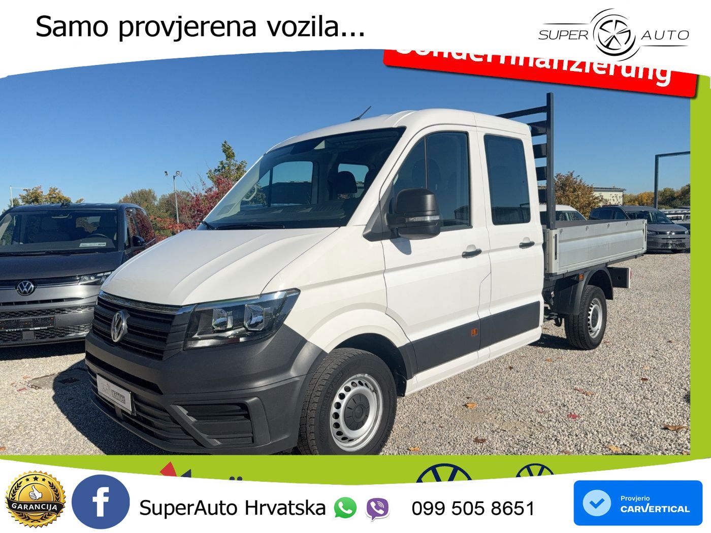 Volkswagen Crafter 35 Doppelkabine MR 7 SItzer AHK StHz 140 KS