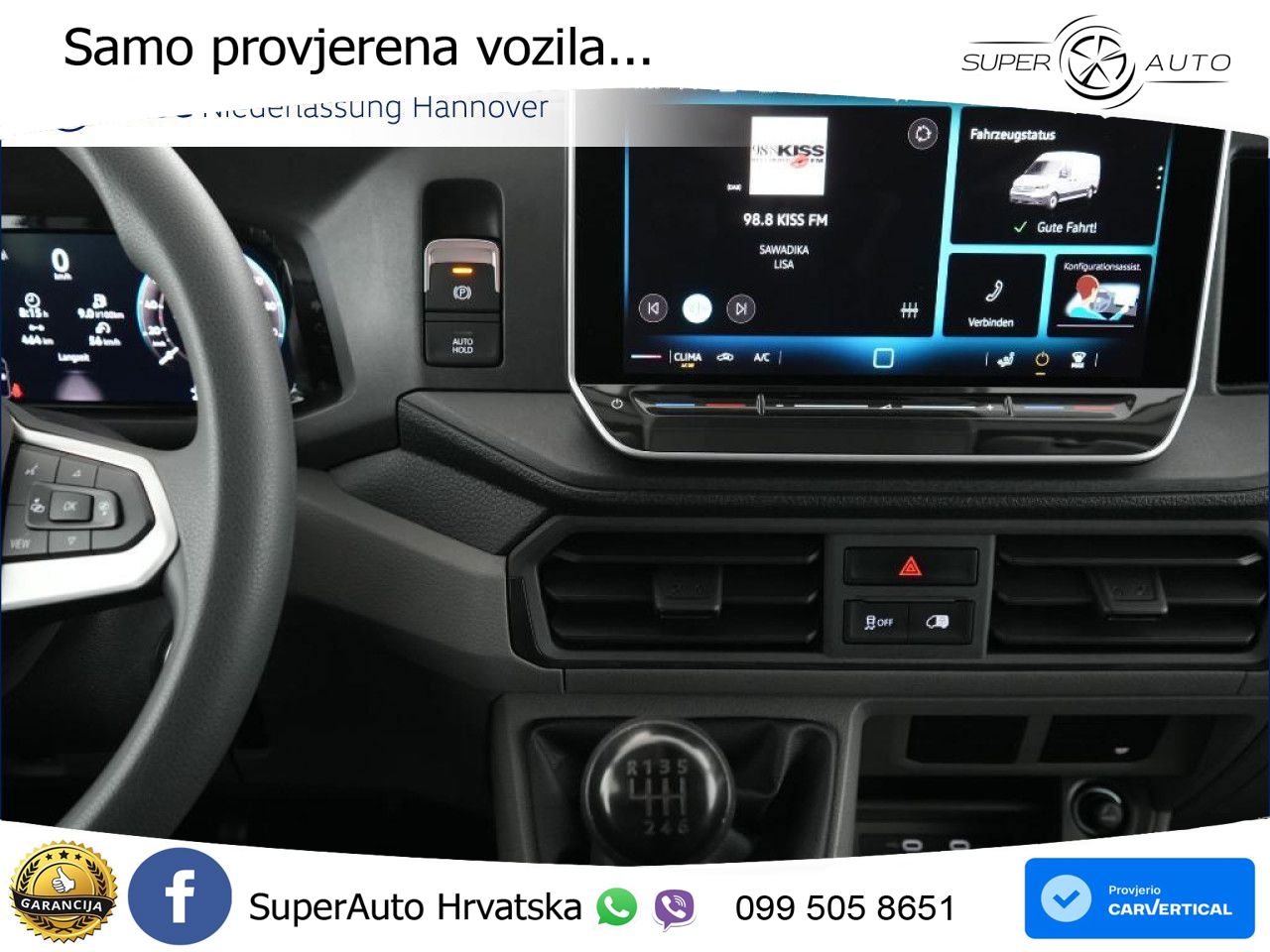Volkswagen Crafter Kasten 35 MR AHK Park Assist Rear View 140 KS