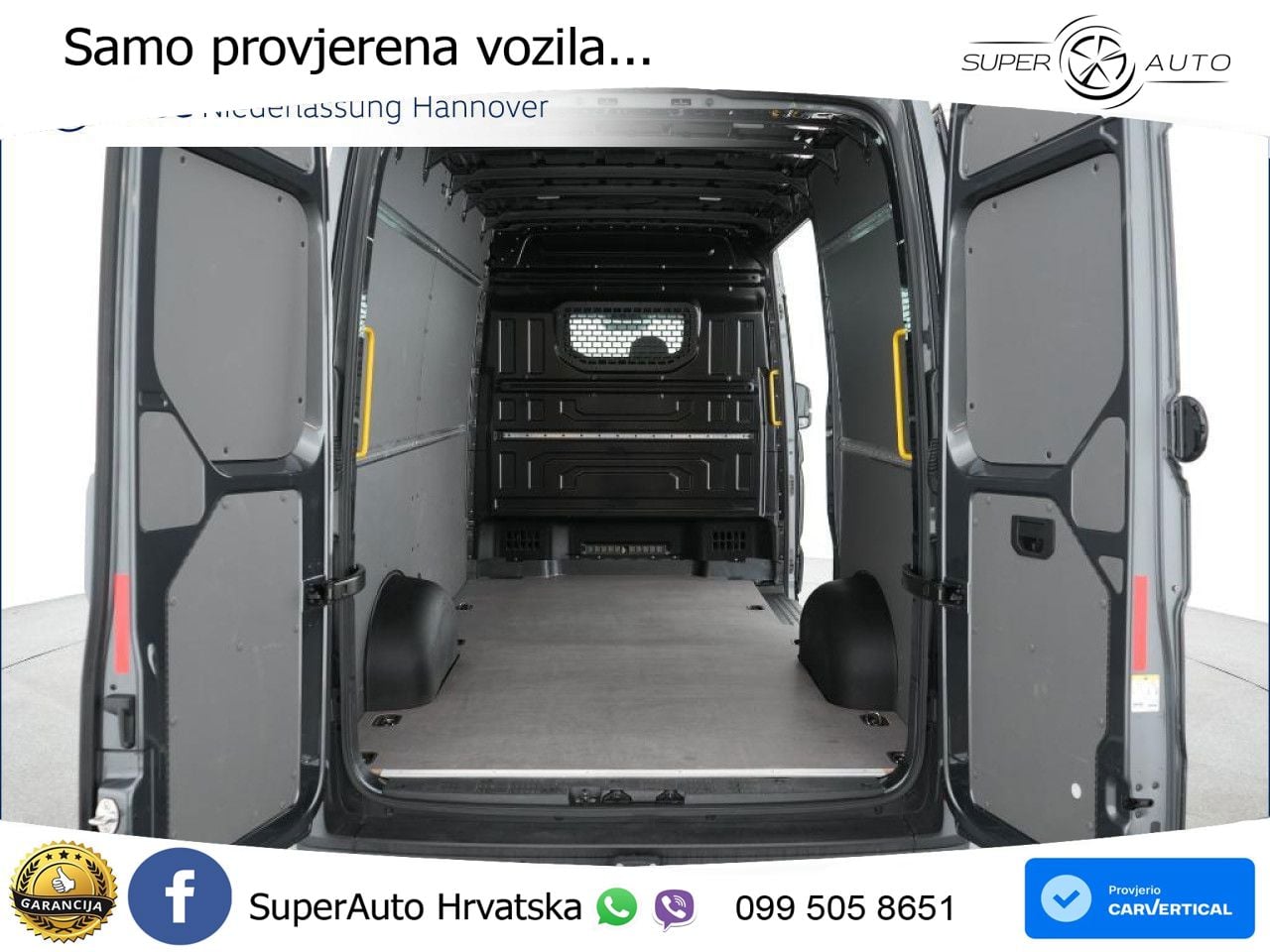 Volkswagen Crafter Kasten 35 MR AHK Park Assist Rear View 140 KS