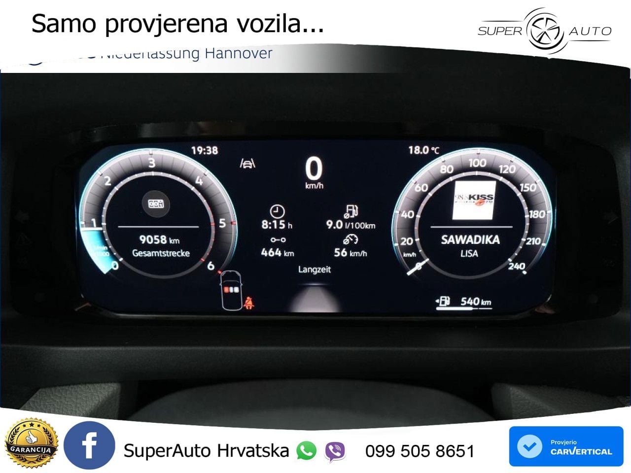 Volkswagen Crafter Kasten 35 MR AHK Park Assist Rear View 140 KS