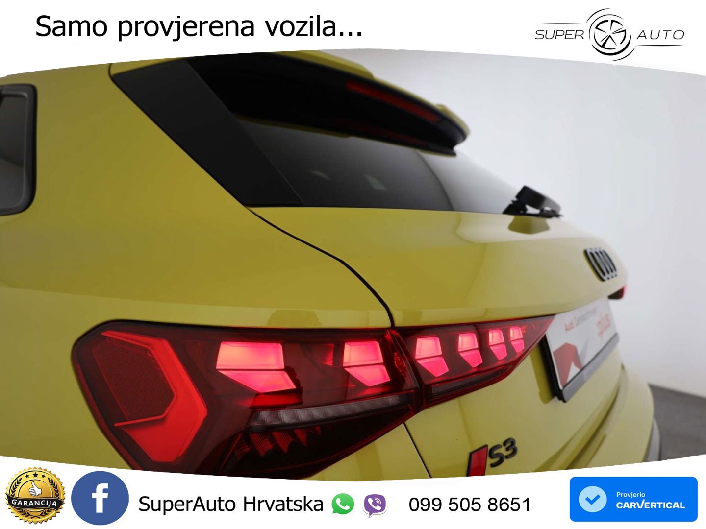 Audi S3 2.0 TFSI (333 KS) quattro S tronic LED+GR SJED+ACC
