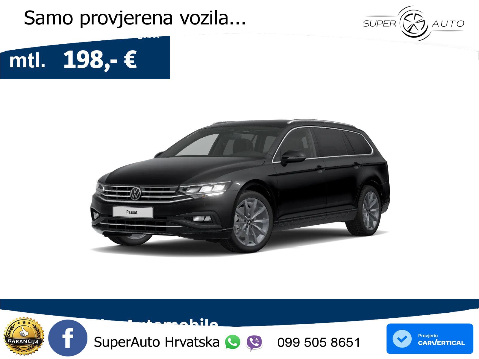 Volkswagen Passat Variant 2.0 TSI (190 KS) DSG Business LED+GR SJED+ACC