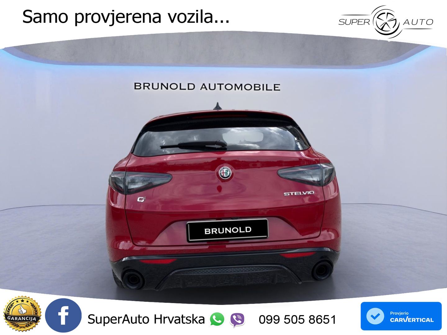 Alfa Romeo Stelvio 2.0 Turbo (280 KS) Q4 Automatic LED+GR SJED+ACC