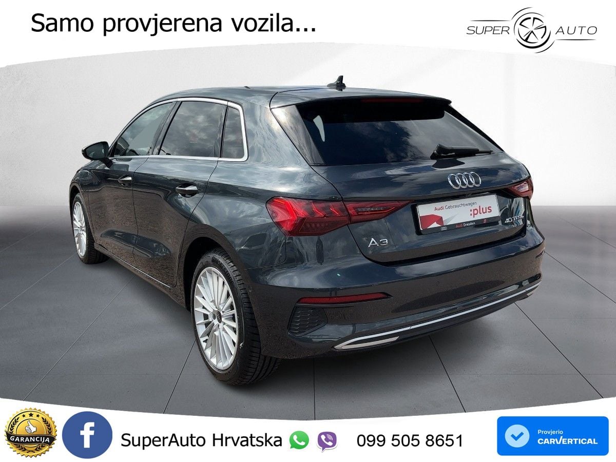 Audi A3 40 TFSIe (204 KS) S tronic advanced MATRIX+GR SJED+KAM