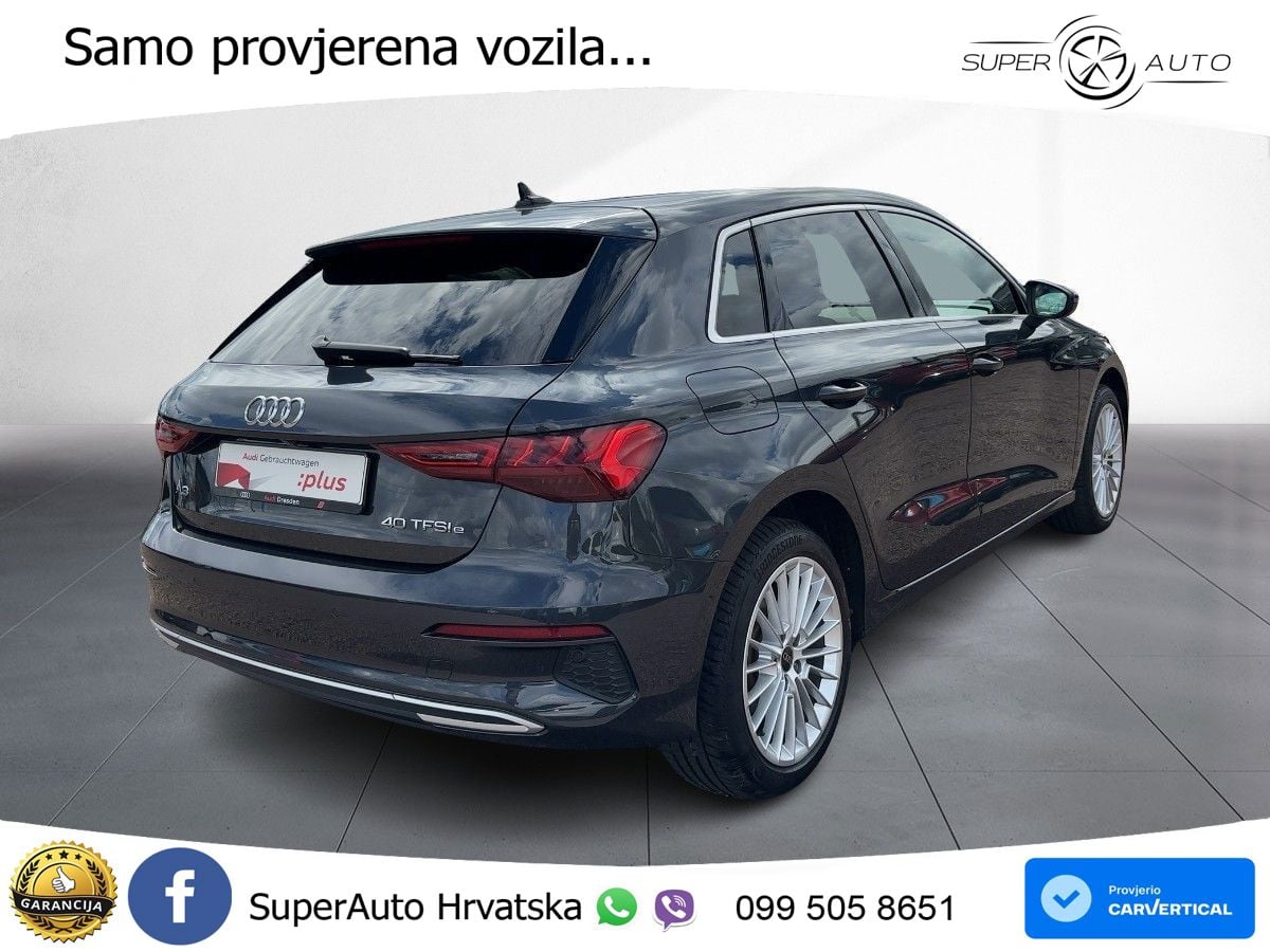 Audi A3 40 TFSIe (204 KS) S tronic advanced MATRIX+GR SJED+KAM