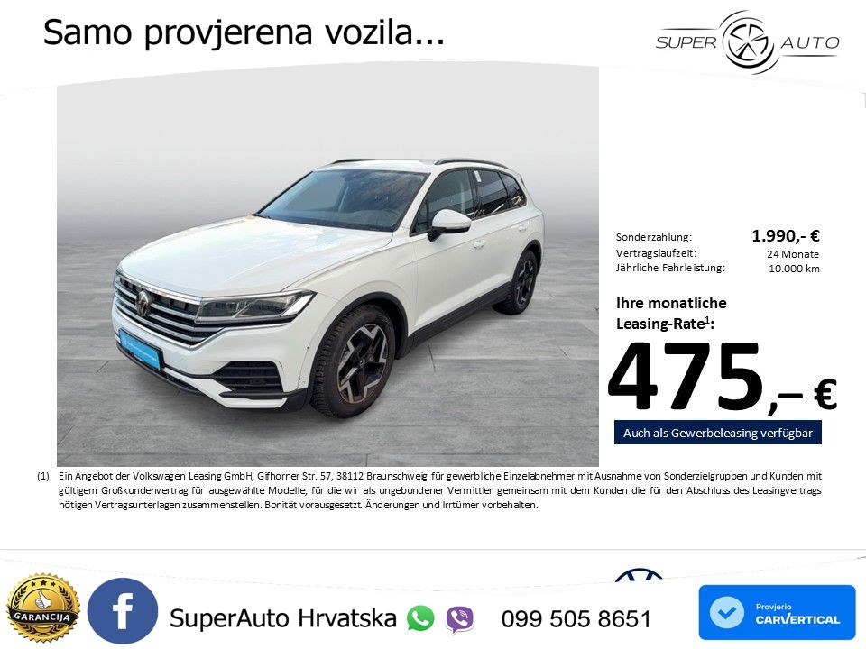 Volkswagen Touareg 3.0 V6 TDI (231 KS) 4MOTION Tiptronic ZRAČNI+ACC+GR SJED+KAM