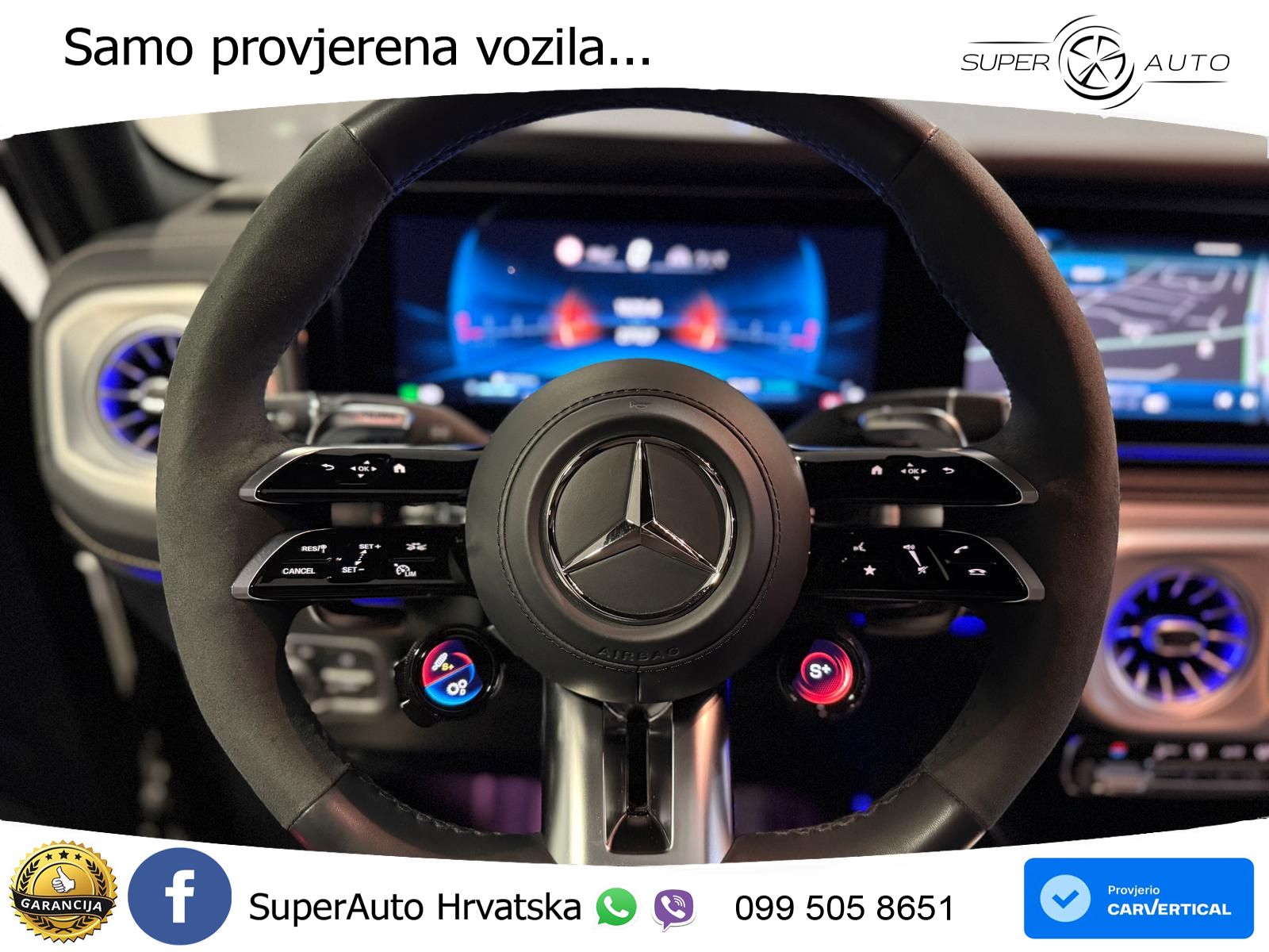 Mercedes AMG G 63 Long V8 (585 KS) 4MATIC 9G-TRONIC AMG SPEEDSHIFT TCT LED+GR SJED+ACC