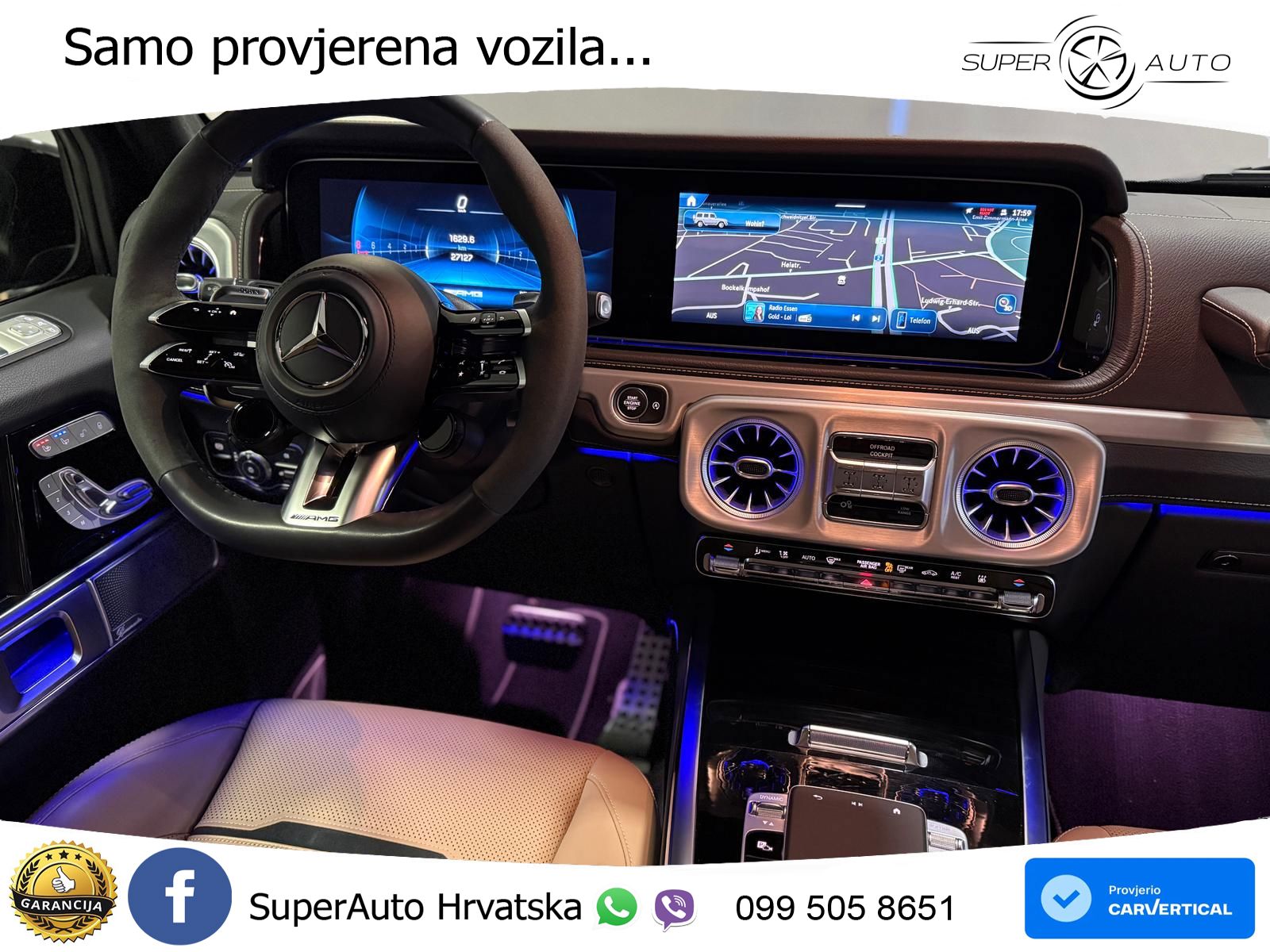 Mercedes AMG G 63 Long V8 (585 KS) 4MATIC 9G-TRONIC AMG SPEEDSHIFT TCT LED+GR SJED+ACC