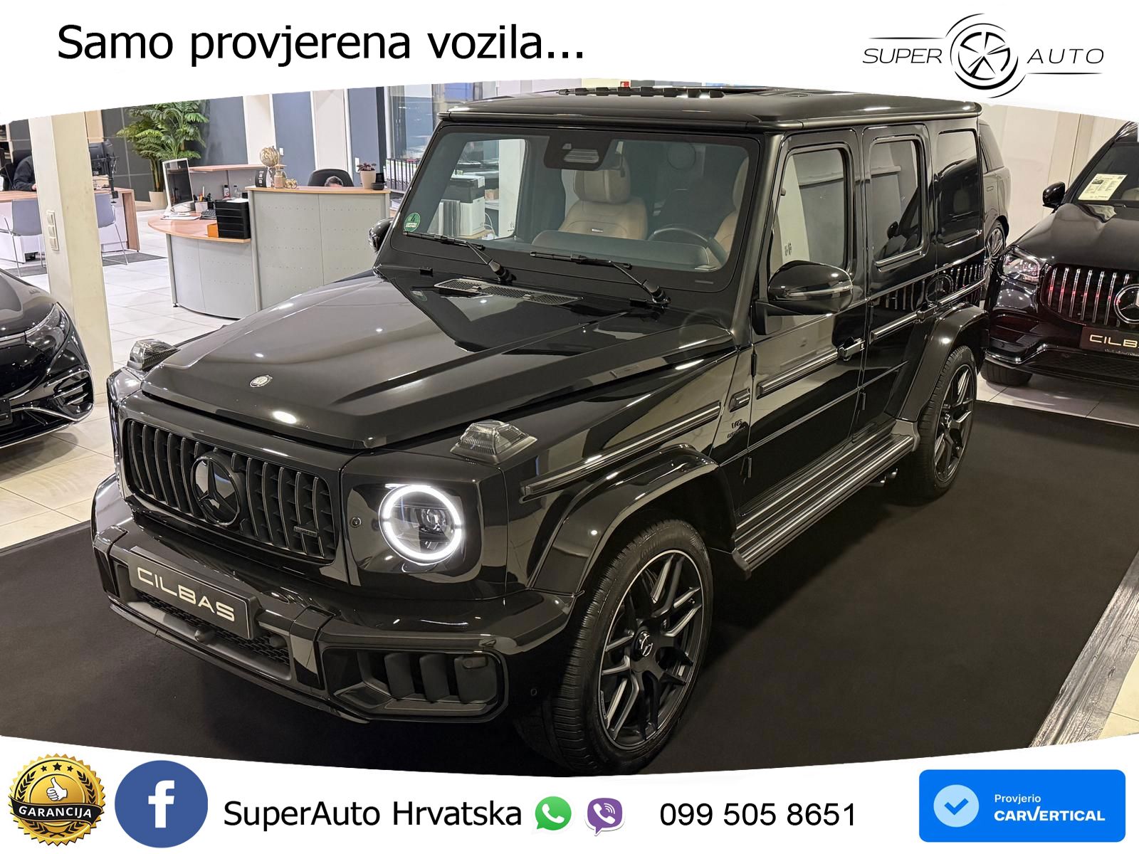 Mercedes AMG G 63 Long V8 (585 KS) 4MATIC 9G-TRONIC AMG SPEEDSHIFT TCT LED+GR SJED+ACC