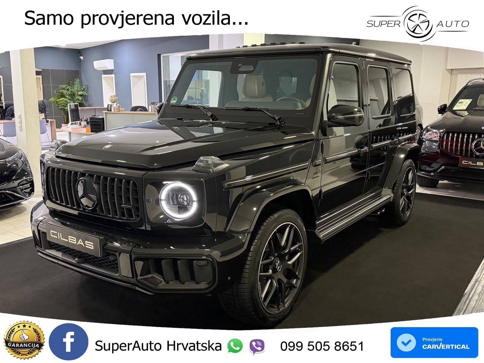 Mercedes AMG G 63 Long V8 (585 KS) 4MATIC 9G-TRONIC AMG SPEEDSHIFT TCT LED+GR SJED+ACC