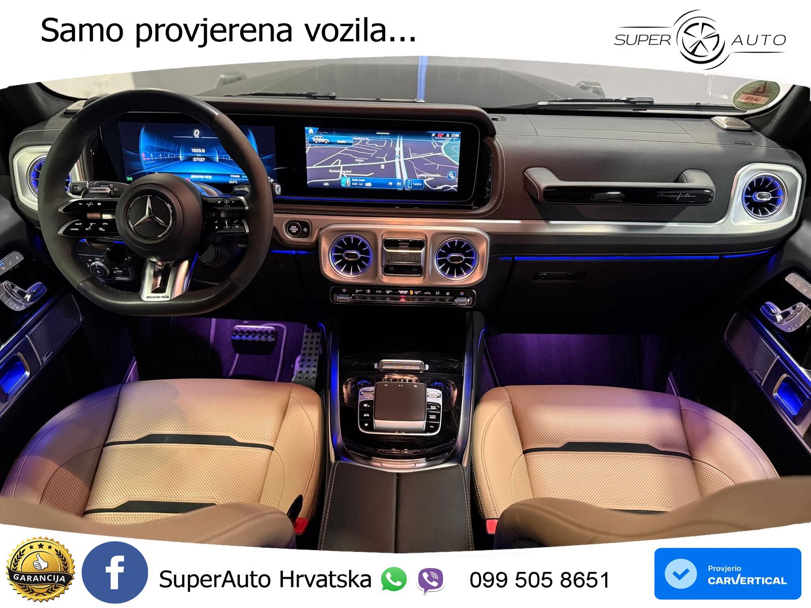 Mercedes AMG G 63 Long V8 (585 KS) 4MATIC 9G-TRONIC AMG SPEEDSHIFT TCT LED+GR SJED+ACC