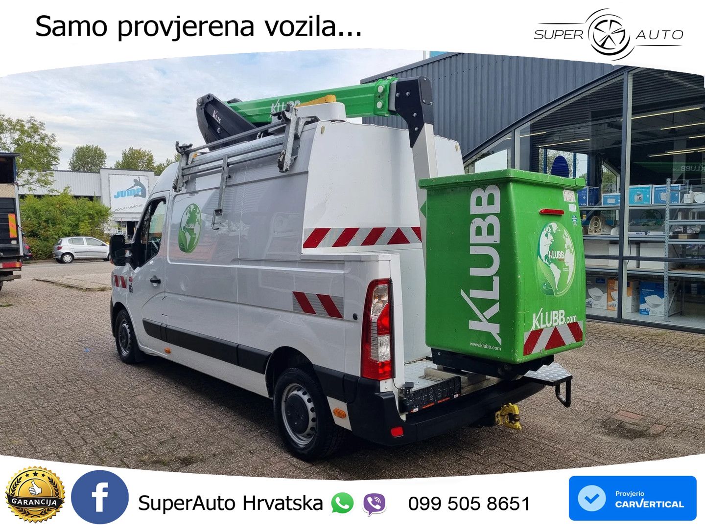 Renault Master 2.3 DCI Hoogwerker KLUBB KL26 12 m Euro 6 145 KS
