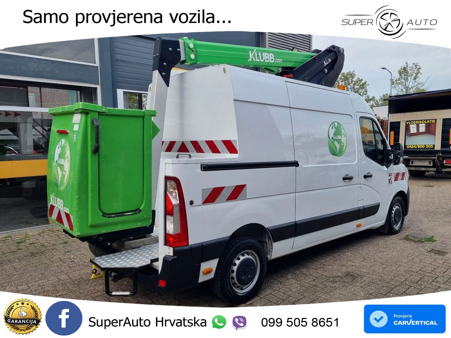 Renault Master 2.3 DCI Hoogwerker KLUBB KL26 12 m Euro 6 145 KS