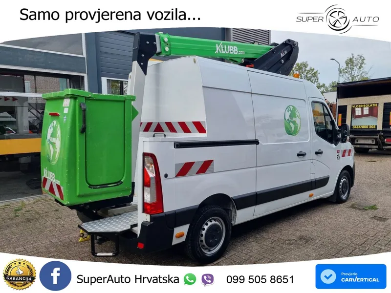 Renault Master 2.3 DCI Hoogwerker KLUBB KL26 12 m Euro 6 145 KS