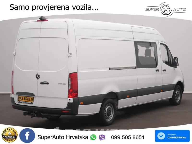 Mercedes-Benz Sprinter 319 CDI Automaat Dubbele Cabine L3H2 3, 190 KS