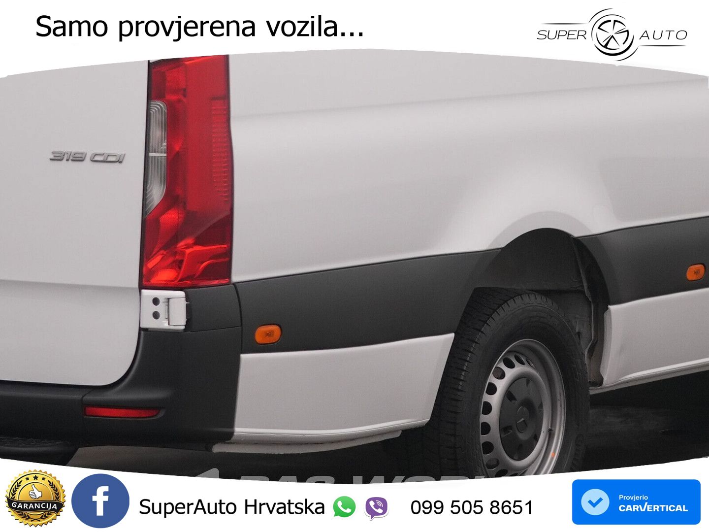 Mercedes-Benz Sprinter 319 CDI Automaat Dubbele Cabine L3H2 3, 190 KS