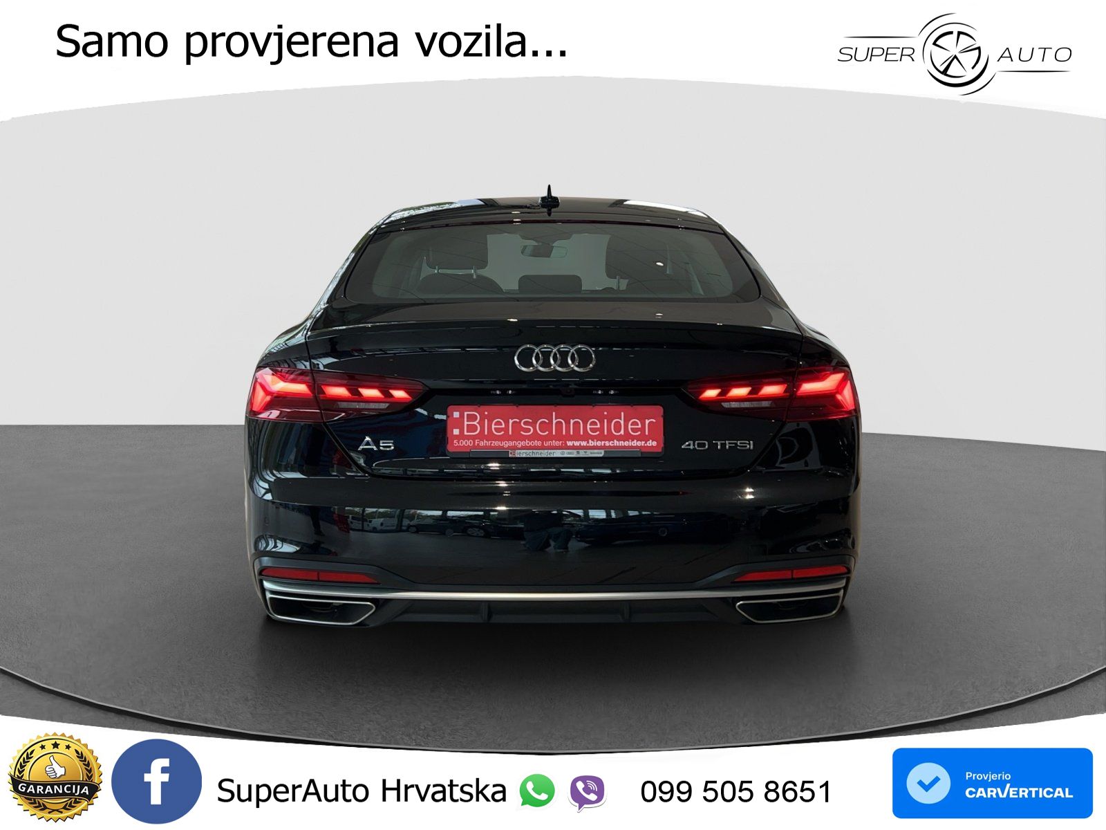 Audi A5 Sportback  40 TFSI (204 KS) S tronic advanced MATRIX+GR SJED+KAM