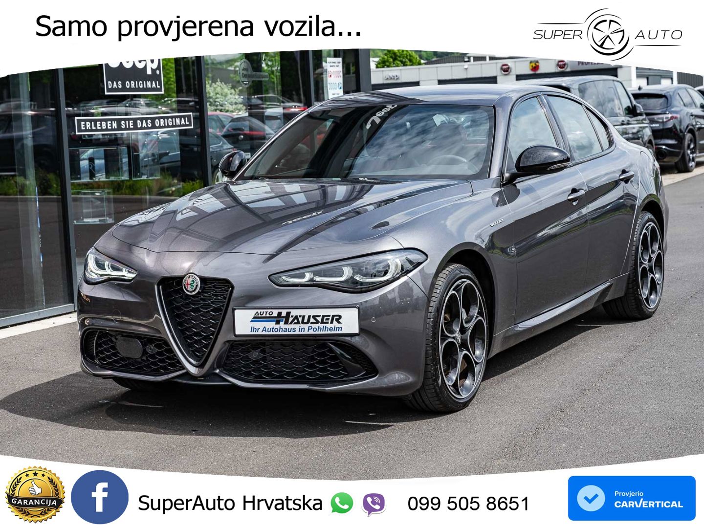 Alfa Romeo Giulia 2.0 Turbo (280 KS) AWD Automatic LED+GR SJED+ACC