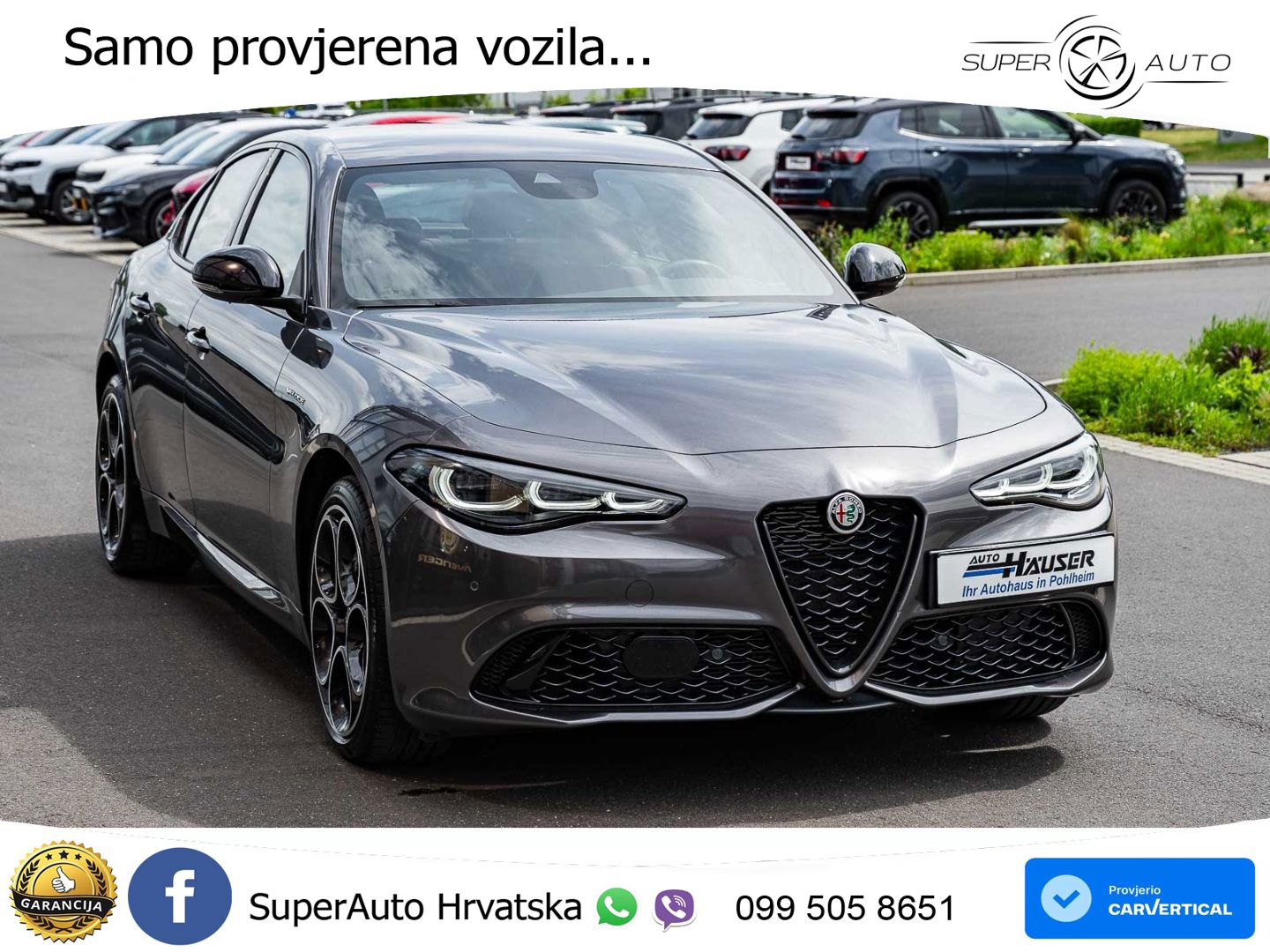 Alfa Romeo Giulia 2.0 Turbo (280 KS) AWD Automatic LED+GR SJED+ACC