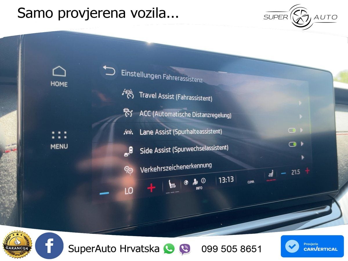 Škoda Octavia Combi RS 2.0 TDI (200 KS) DSG LED+GR SJED+ACC