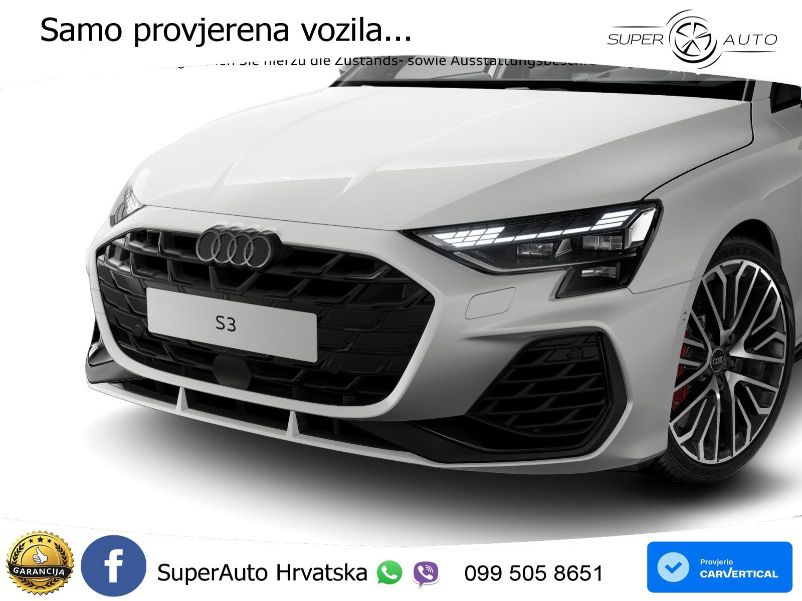 Audi S3 2.0 TFSI (333 KS) quattro S tronic MATRIX+GR SJED+KAM