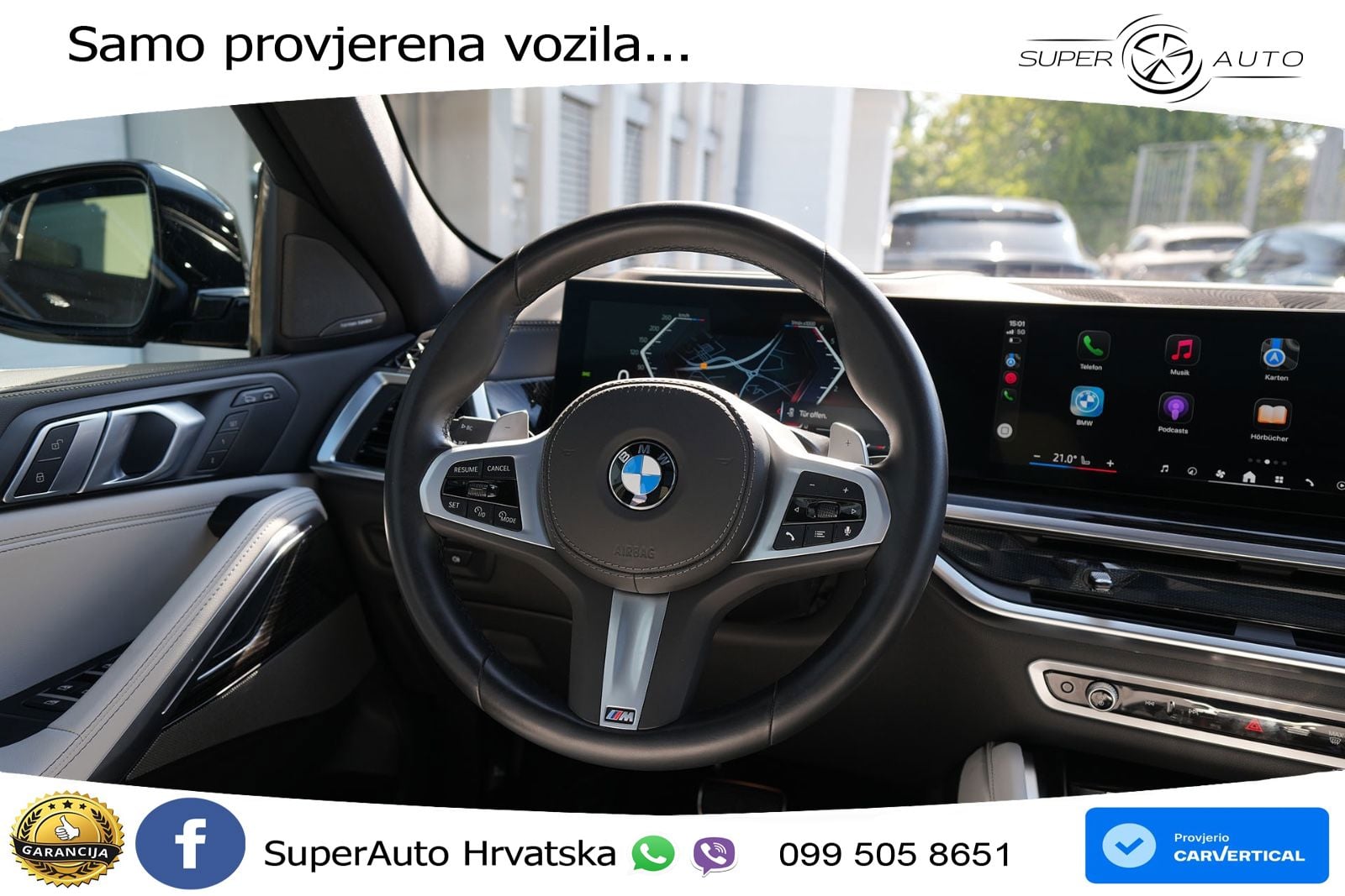 BMW X6 30d (298 KS) xDrive Steptronic M Sport ZRAČNI+ACC+GR SJED+KAM+PANO