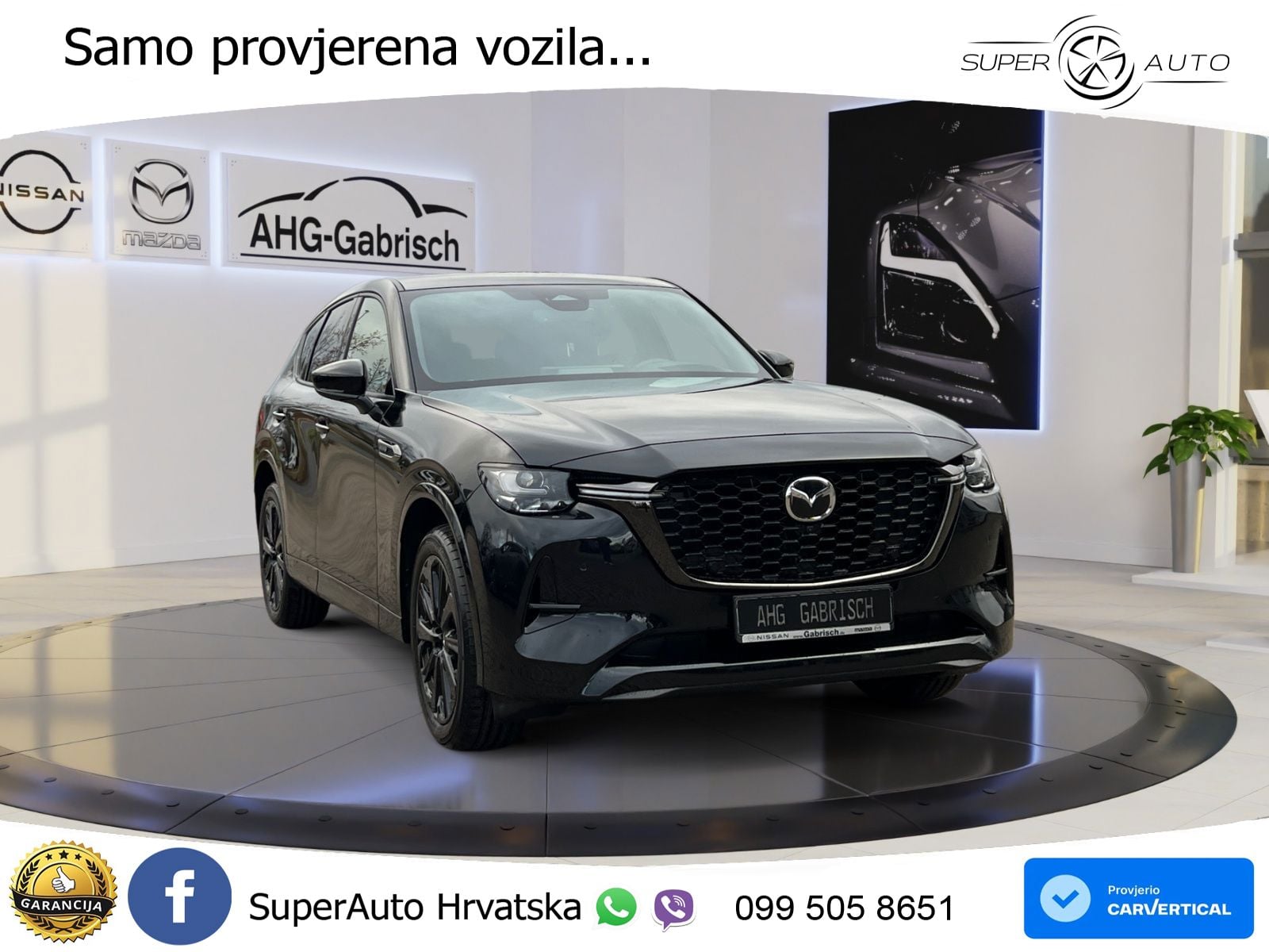 Mazda CX-60 3.3 e-Skyactiv D (254 KS) AWD Automatic LED+GR SJED+ACC