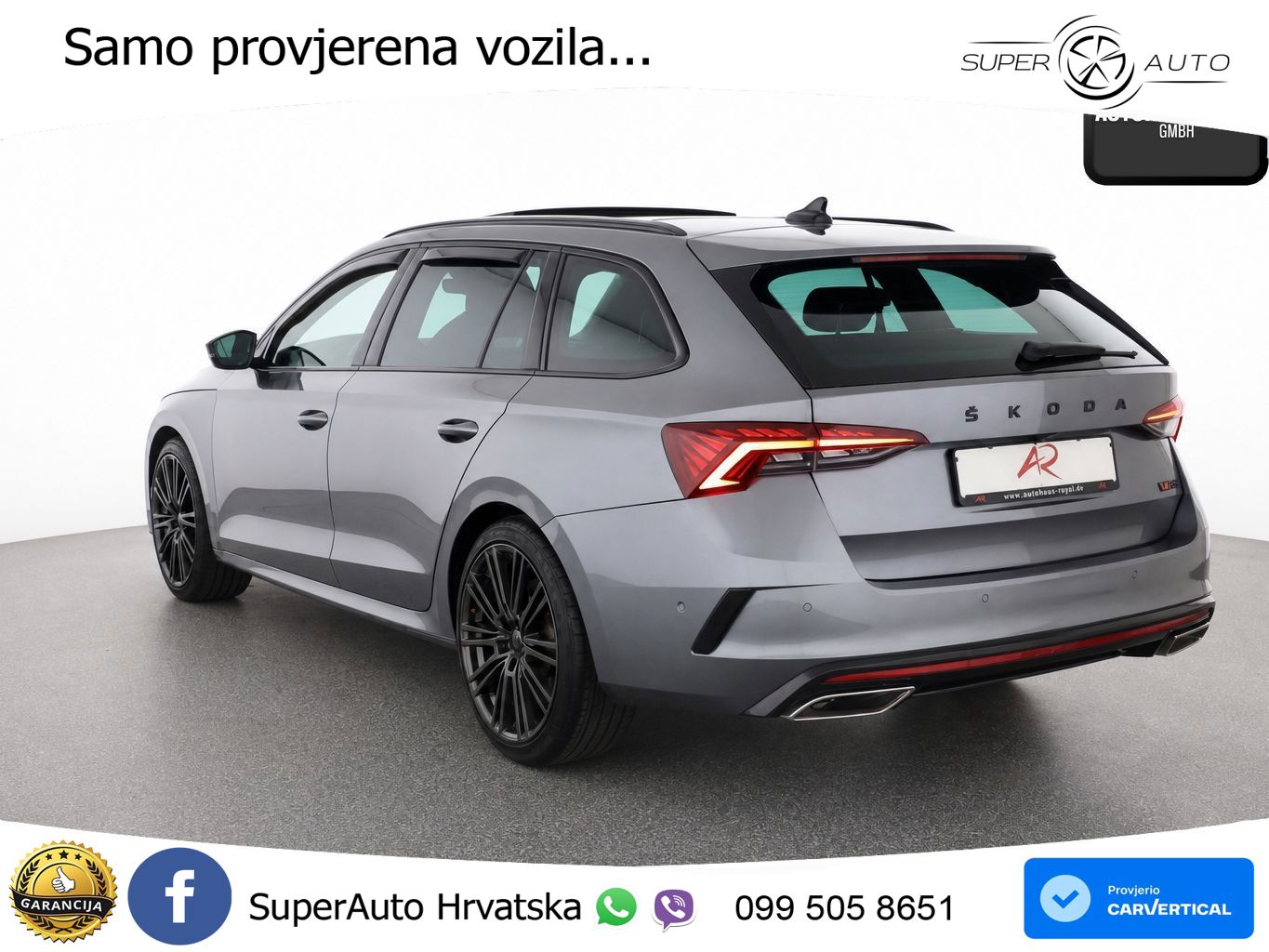 Škoda Octavia Combi RS 2.0 TSI (245 KS) DSG LED+GR SJED+ACC