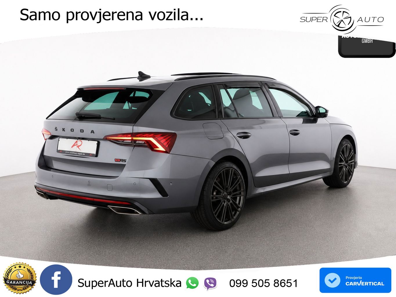 Škoda Octavia Combi RS 2.0 TSI (245 KS) DSG LED+GR SJED+ACC