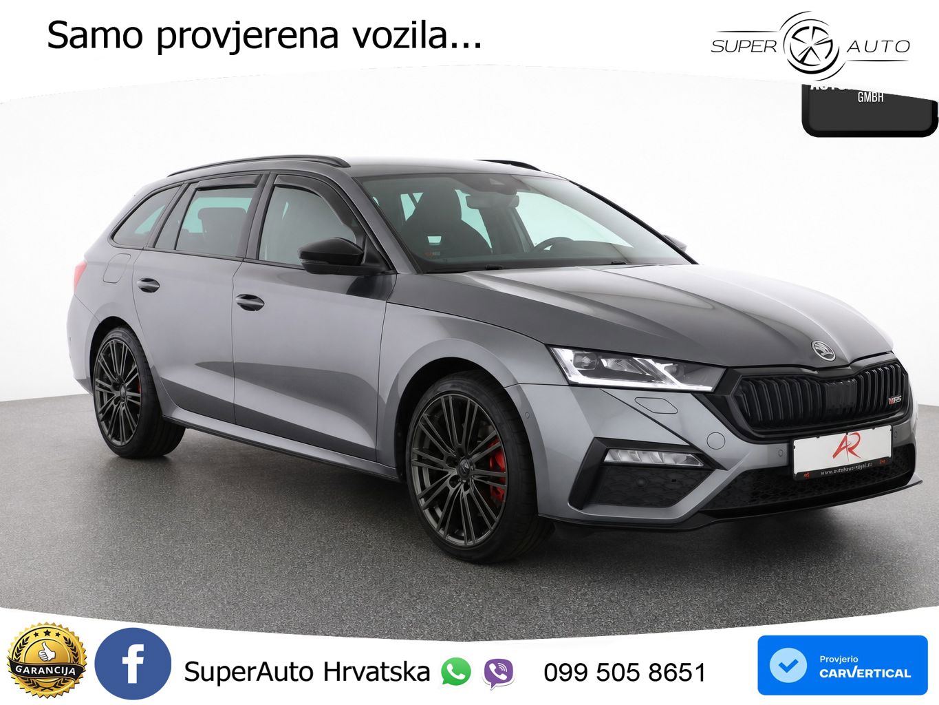 Škoda Octavia Combi RS 2.0 TSI (245 KS) DSG LED+GR SJED+ACC