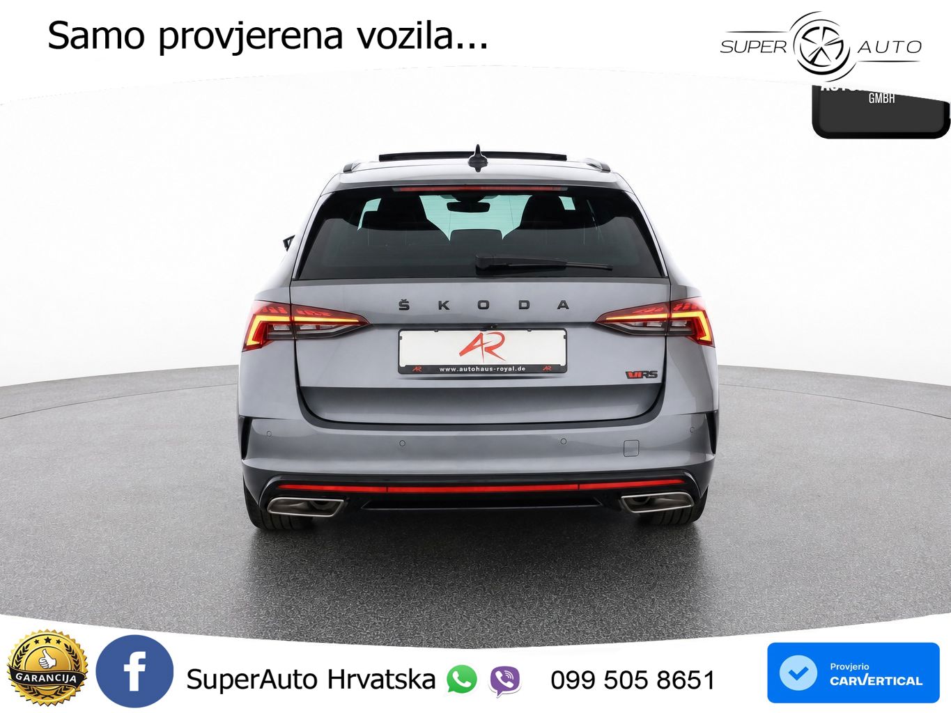 Škoda Octavia Combi RS 2.0 TSI (245 KS) DSG LED+GR SJED+ACC