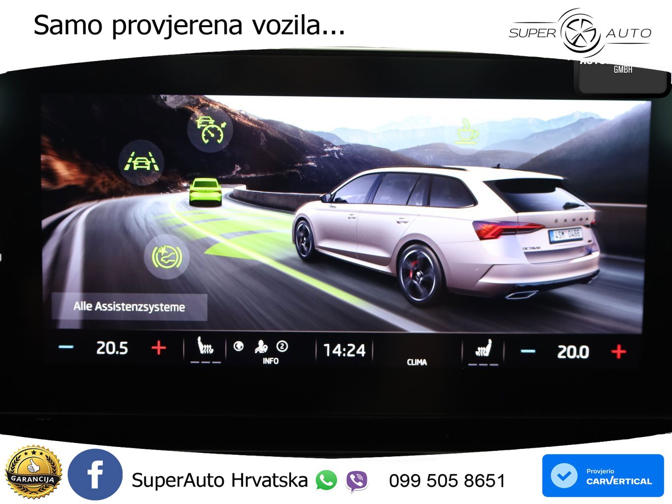 Škoda Octavia Combi RS 2.0 TSI (245 KS) DSG LED+GR SJED+ACC
