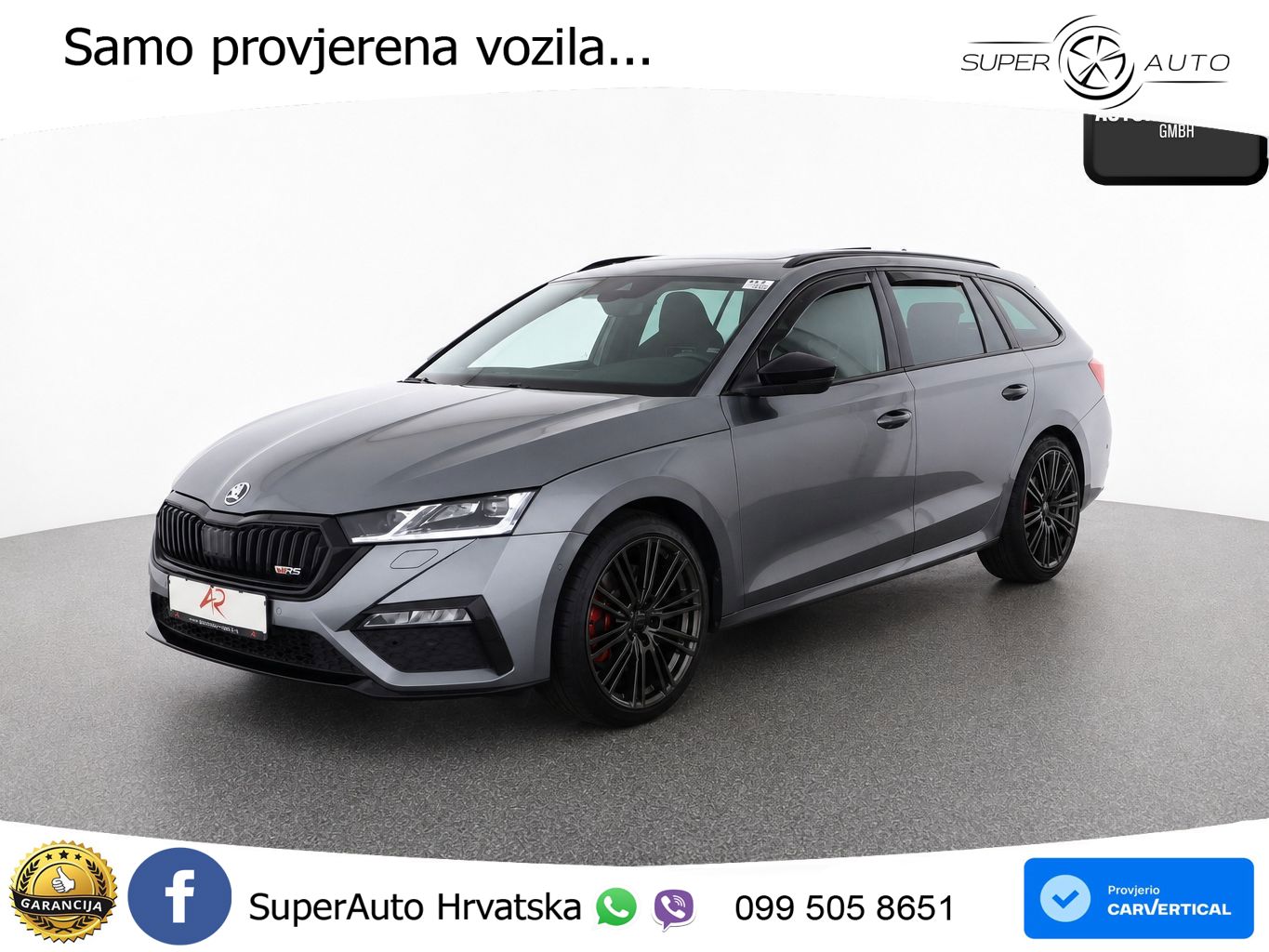 Škoda Octavia Combi RS 2.0 TSI (245 KS) DSG LED+GR SJED+ACC