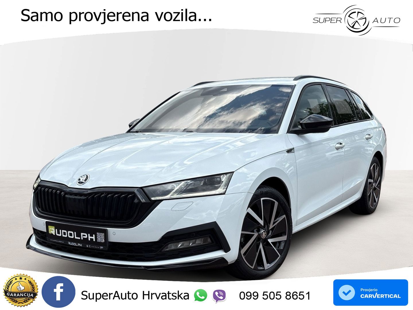 Škoda Octavia Combi 2.0 TDI (150 KS) DSG SportLine LED+GR SJED+ACC