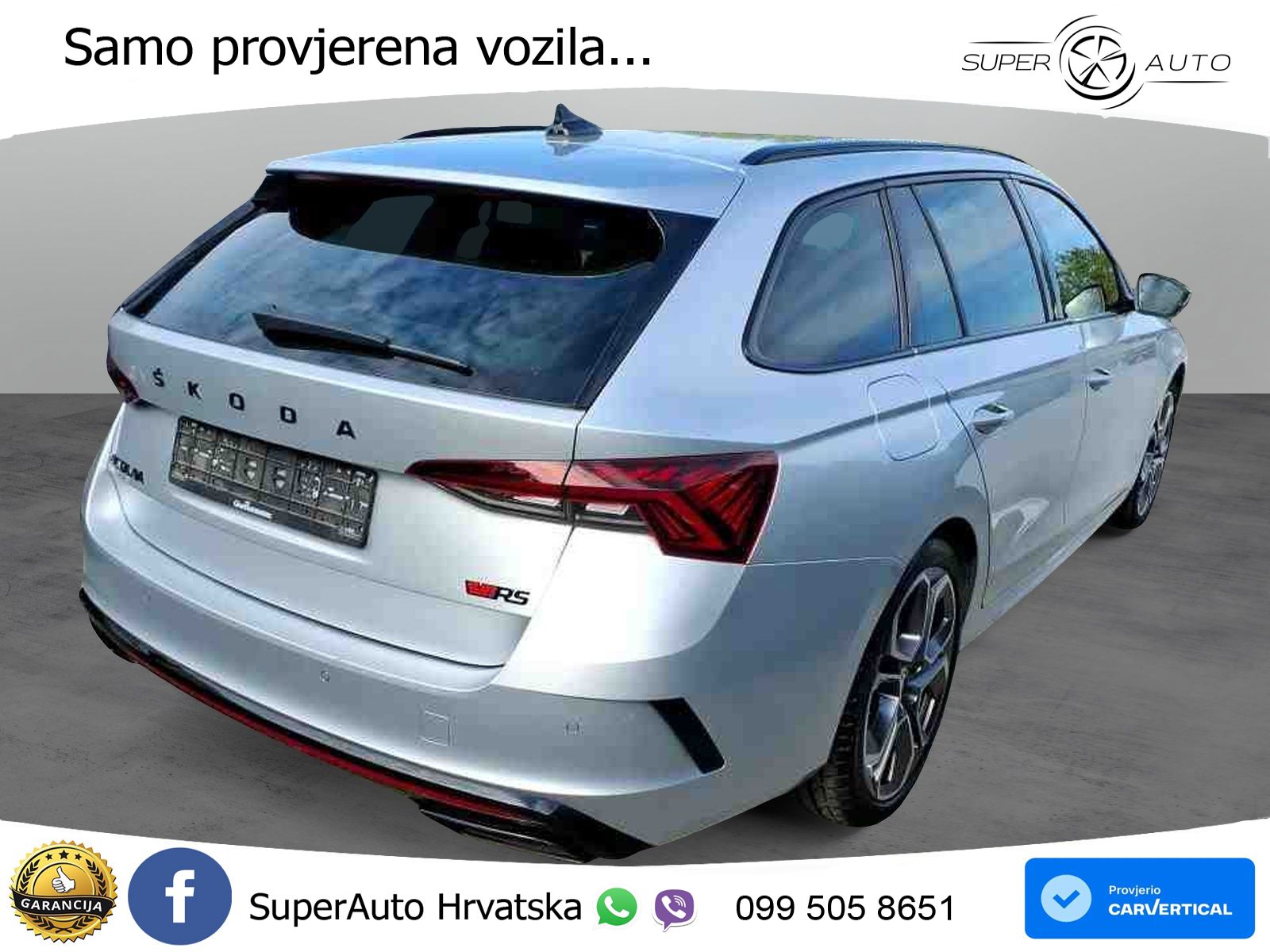 Škoda Octavia Combi RS 2.0 TSI (245 KS) DSG LED+GR SJED+ACC