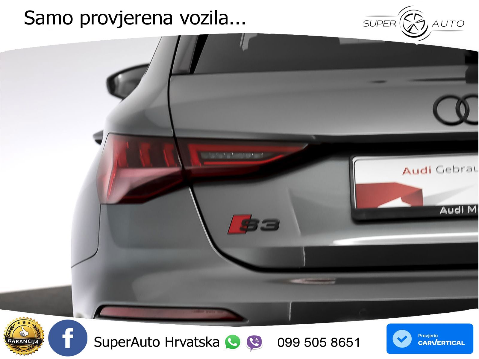 Audi S3 2.0 TFSI (310 KS) quattro S tronic LED+GR SJED+ACC