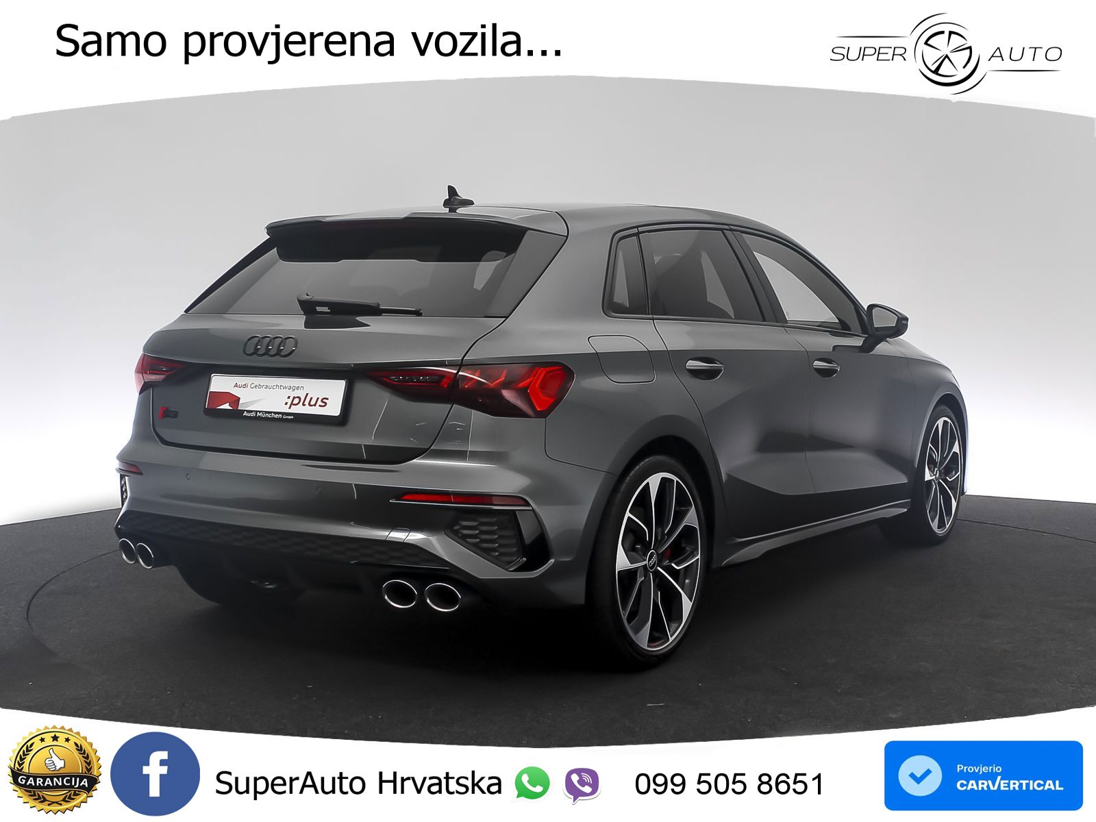 Audi S3 2.0 TFSI (310 KS) quattro S tronic LED+GR SJED+ACC
