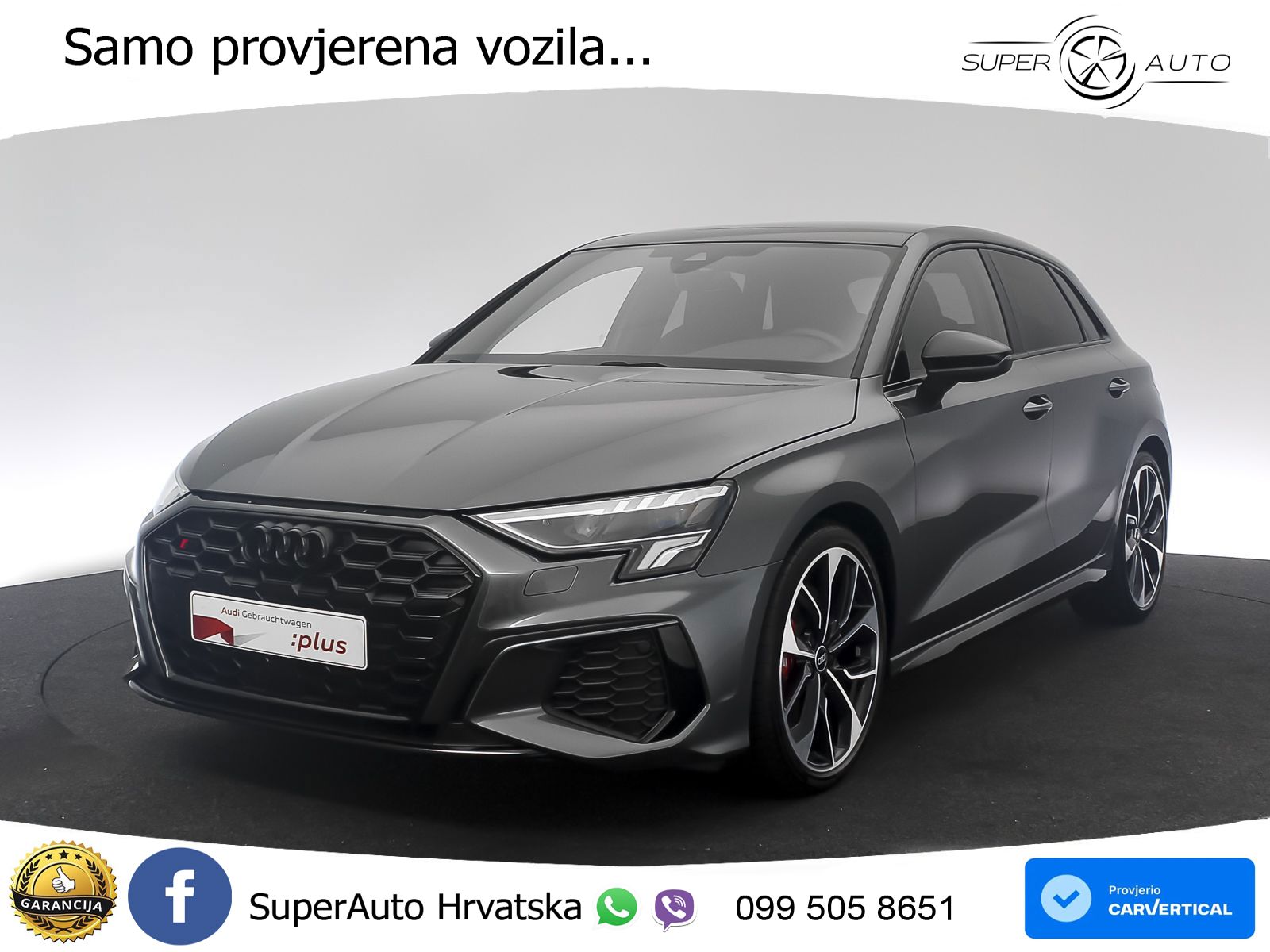 Audi S3 2.0 TFSI (310 KS) quattro S tronic LED+GR SJED+ACC