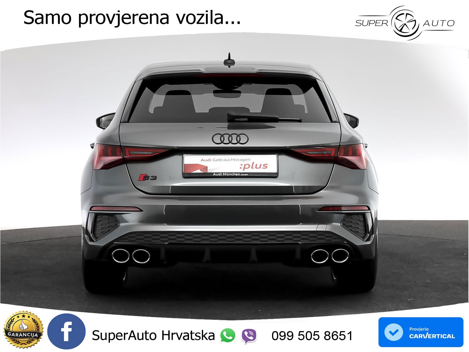 Audi S3 2.0 TFSI (310 KS) quattro S tronic LED+GR SJED+ACC