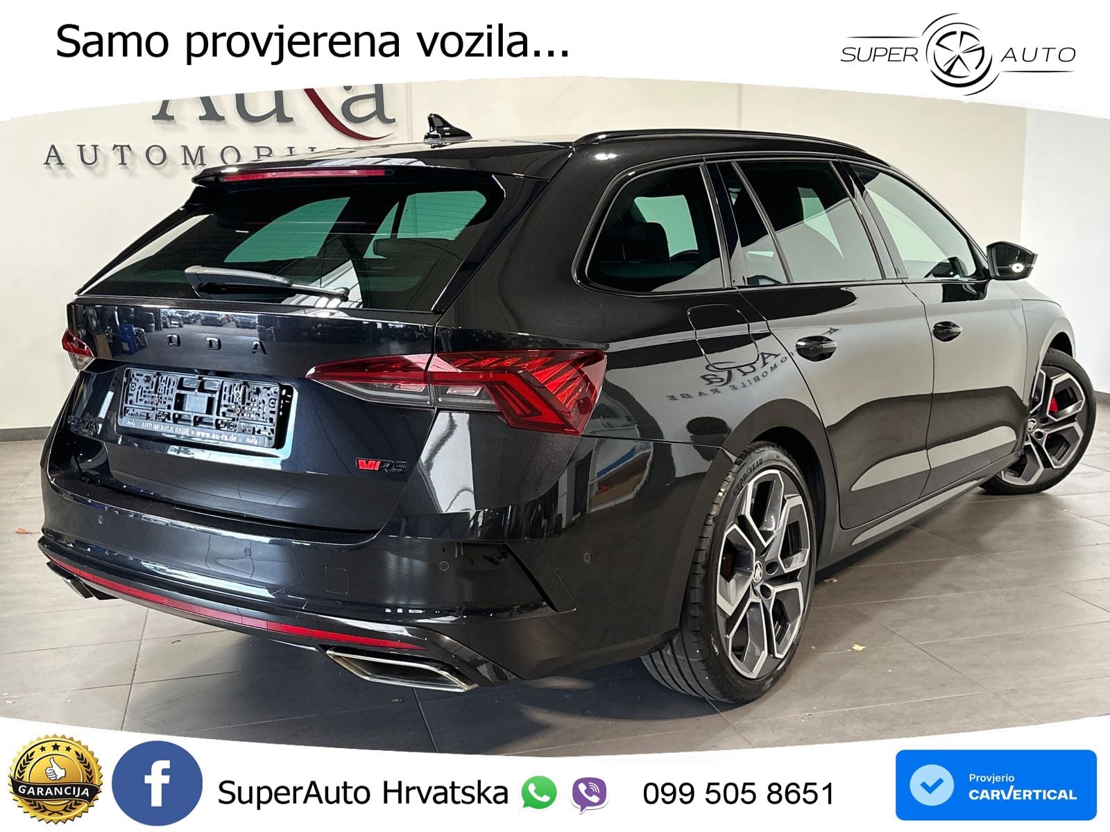 Škoda Octavia Combi RS 2.0 TDI (200 KS) 4x4 DSG LED+GR SJED+ACC